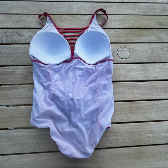Torrid swimsuit Women size 3 ladder front One Piece lattice straps medallion 3X - Picture 11 of 16